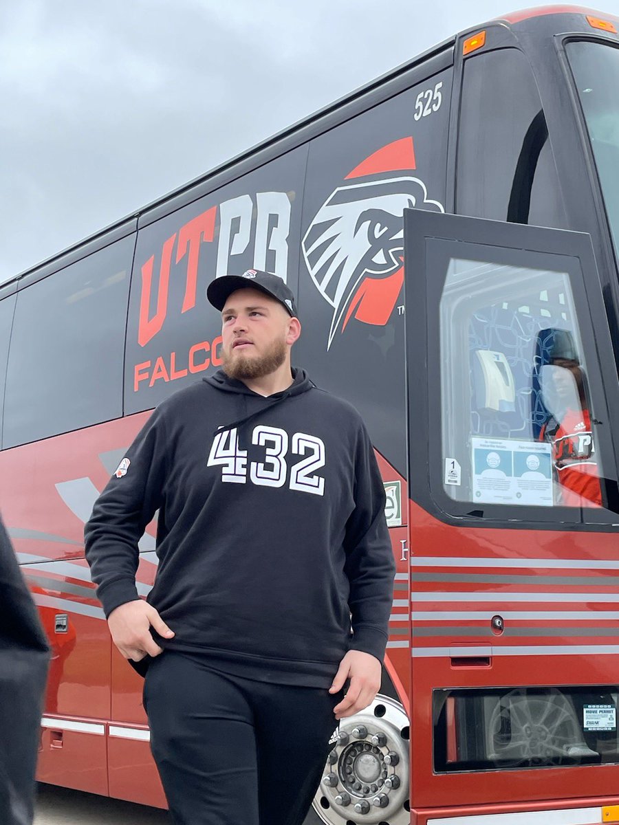 HeritageBowl's tweet photo. @UTPBFootball arriving at Community National Bank &amp; Trust Stadium’s Tiger Field. https://t.co/7Hc4xxXHEc