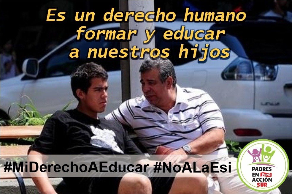 PadresSur's tweet photo. Art. 18 del Pacto Internacional de D. Civiles y Políticos .-Los Estados se comprometen a respetar la libertad de los padres para garantizar que los hijos reciban la educación moral que esté de acuerdo con sus propias convicciones #MiDerechoAEducar  #NoALaEsi https://t.co/Du2s1UcArV