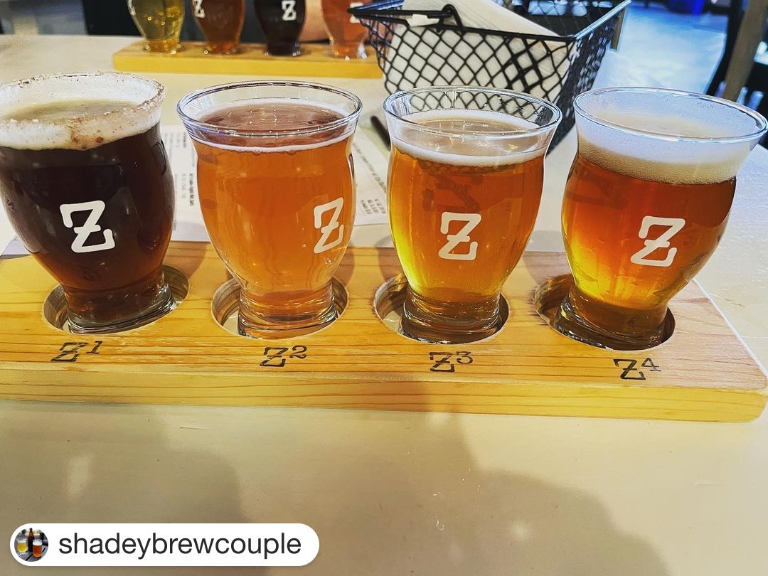 drinkzeds's tweet photo. Starting the day off with a great pic from @shadeybrewcouple featuring some of our newest beers. Come by to customize a Friday Flight of your own! Open 4-10. #fridayflight #craftbeerflight #fridaybeers #njcraftbeer #njbeer #drinklocal #drinkzeds https://t.co/9ksdWtdPVh