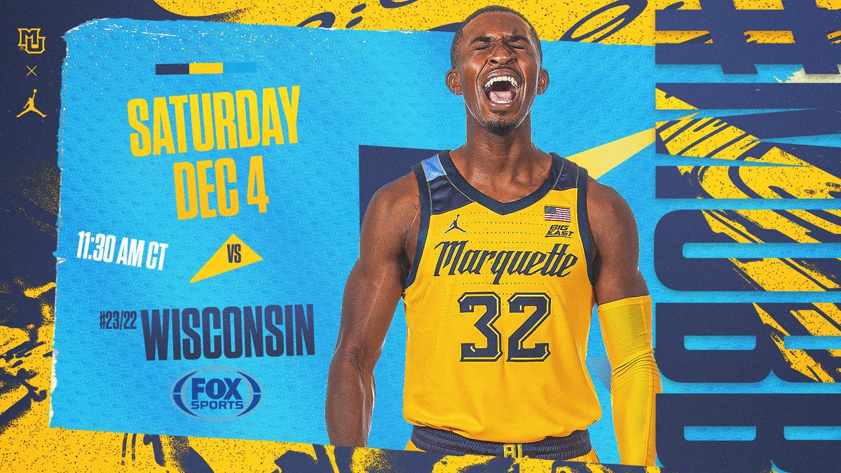 Golden Eagles head to <a href="/BadgerMBB/">Wisconsin Basketball</a> Saturday morning for the 128th all-time meeting between the two programs, the team's first true road outing of the 2021-22 campaign.

#MUBB | #WeAreMarquette

📺 FOX
🔊 ESPN Milwaukee
📋 bit.ly/3EqQk9N
