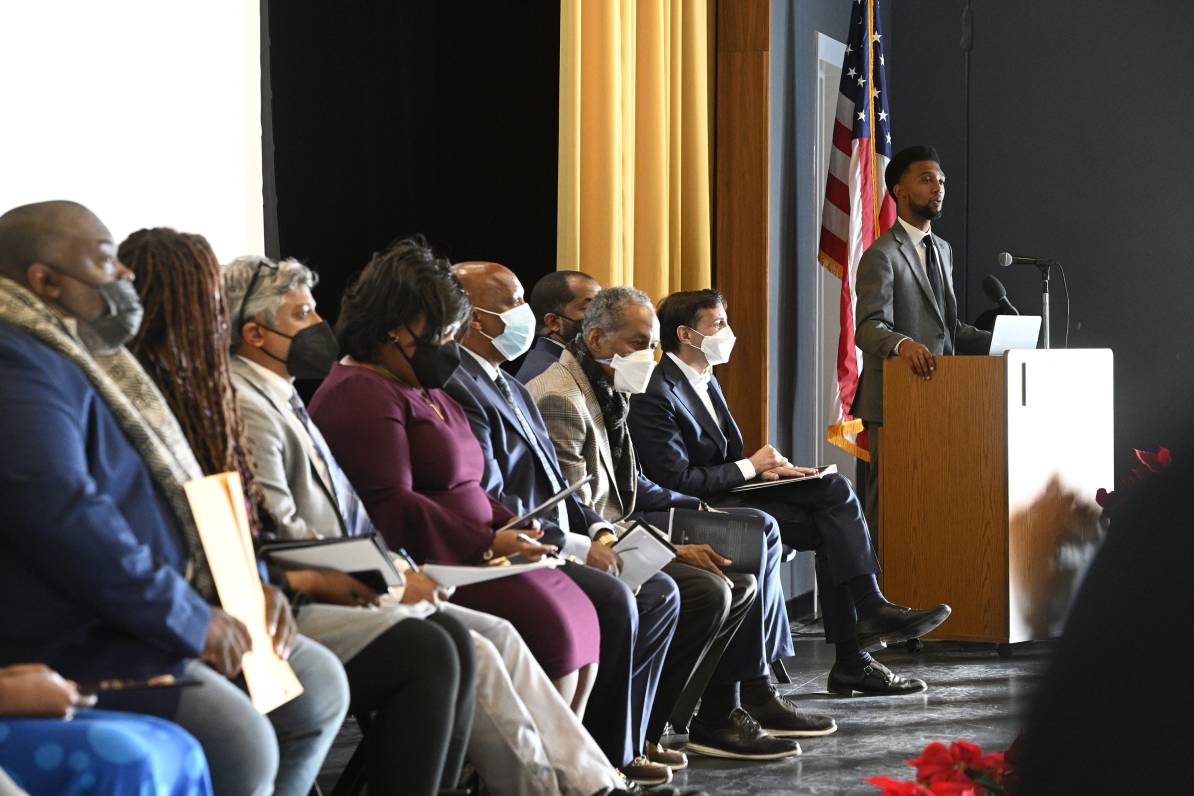 JohnsHopkins's tweet photo. Thank you to everyone who joined us earlier this week for the official opening of the East Baltimore Historical Library, a community space attached to @hhps_eagles that preserves and celebrates the history of East Baltimore. https://t.co/RppIs61TQq