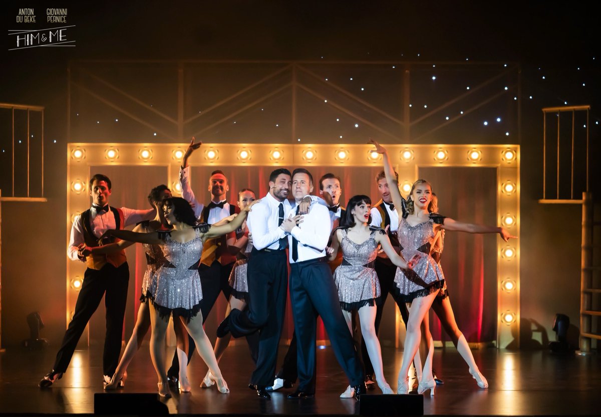 We think Giovanni is dreaming about that glitter ball trophy…! 🤩 
@mrantondubeke and <a href="/pernicegiovann1/">Giovanni Pernice</a> on tour in 2022 - a true dance extravaganza not to be missed antonandgiovanni.com