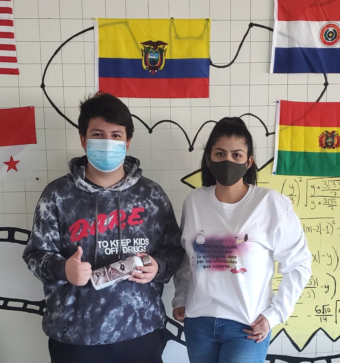 Sharing positivity 
Shout out to my student who made this t-shirt for me.
#wellnessweek <a href="/mineolahs/">Mineola High School</a> <a href="/MsEdwards_/">Ms. Edwards</a>