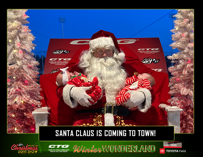 trashpandas's tweet photo. 🎶 Santa's coming tonight tonight! 🎵 

That's right, Jolly Ol' Saint Nick will be at the Rocket City Christmas Light Show &amp; CTG Winter Wonderland Friday and Saturday! 

Get tickets + info at https://t.co/cvrLdERJME and come get your picture with Santa Claus! 🎅🏻 https://t.co/aoGJMPcU9i