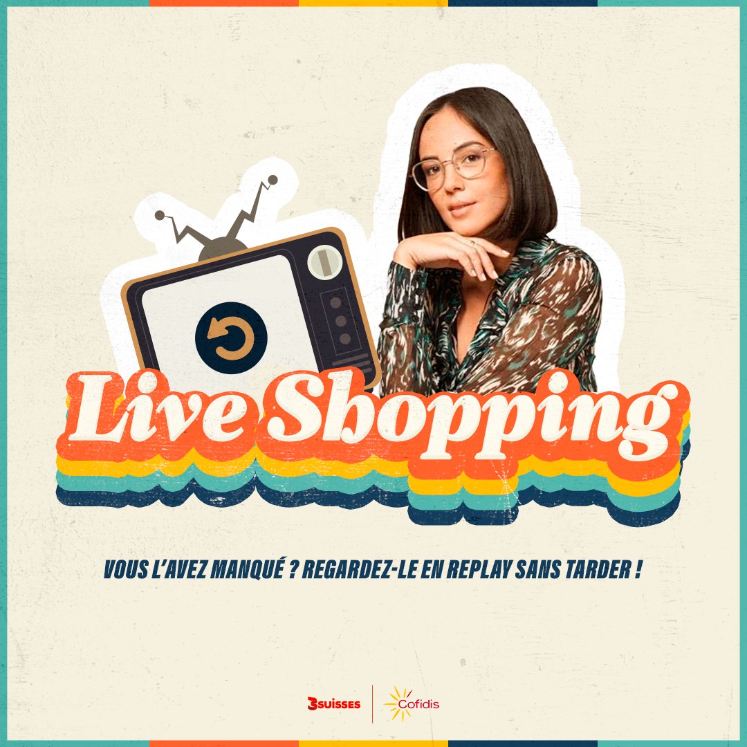 🤍⌛ Ça vous dit un voyage dans le temps à travers notre collection Réédition en compagnie d'Agathe Auproux ? 

On vous attend juste ici ➡️ 3suisses.fr/live-shopping