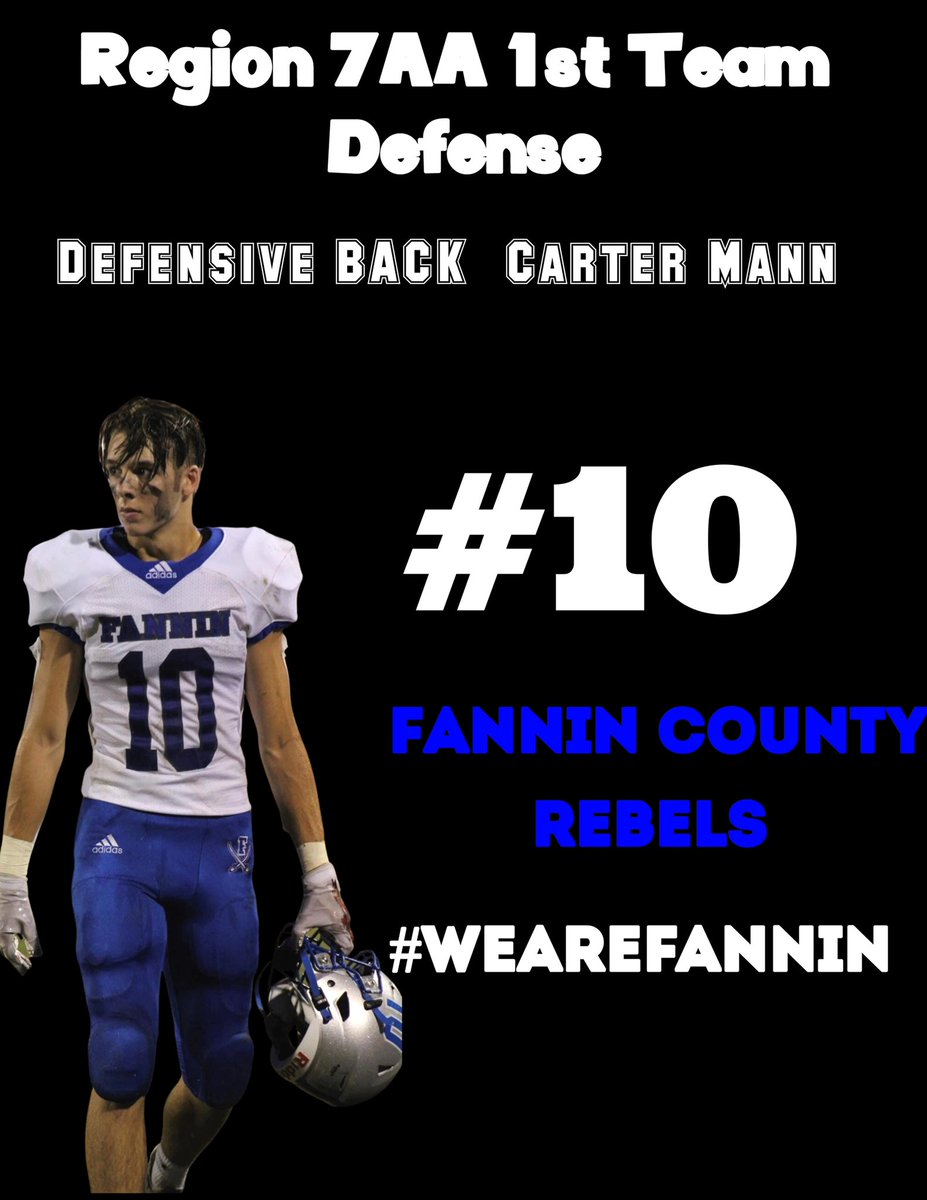 Congrats to <a href="/carter_mann/">Carter Mann</a> for being named 1st Team All Region 7AA