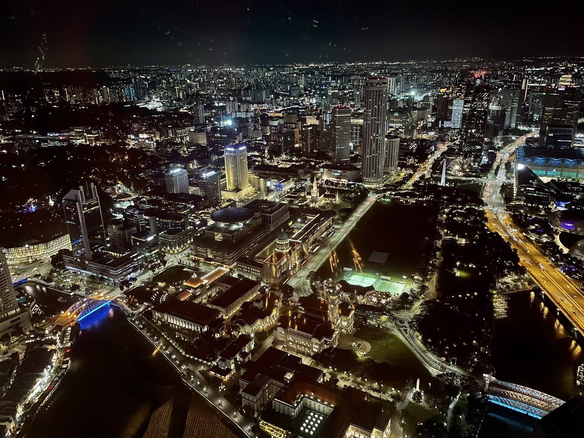 Almost the entire view of tiny little Singapore from @1AltitudeSG .Almost. #singaporeskyline