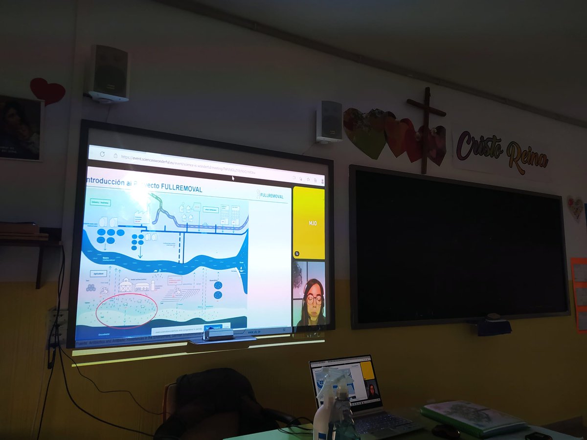cristorey_jaen's tweet photo. El grupo de #tecnología de 2º de #bachillerato pudo charlar con la #investigadora Fátima Rojas Serrano, del Helmholtz Centre for #Environmental Research, sobre el #proyecto FULLREMOVAL y el problema de la resistencia a los #antibióticos.

#cristoreyjaen #fullremoval #sciences https://t.co/dWc3TQSrT6