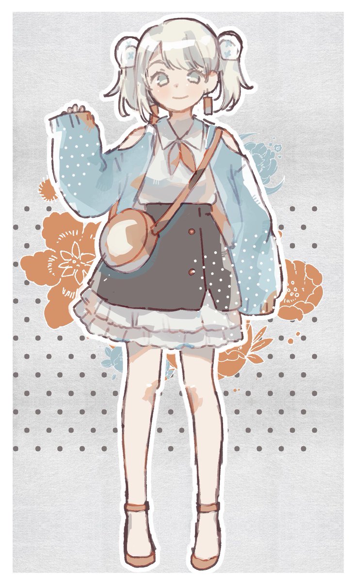 🤍 Summer Date 🤍
You’re late! Buy me a crepe, okay?
(I know it’s winter but she’s cute anyway)

1/1 NFT 
Line art by my sis and colouring by me!

Price : 0.06 ETH
At opensea : opensea.io/assets/0x495f9…