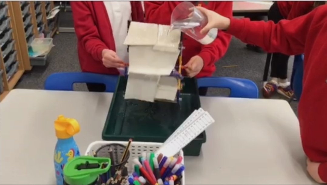 MissStemp's tweet photo. P3/4WS @MeldrumSchool tested their engineering skills today. We have learned how to use water to create energy. https://t.co/r2bsGSlUkI