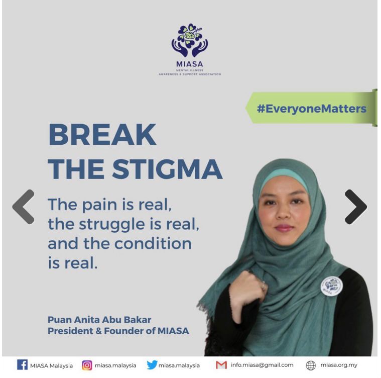 Break the Stigma -- The pain is real, the struggle is real, and the condition is real.