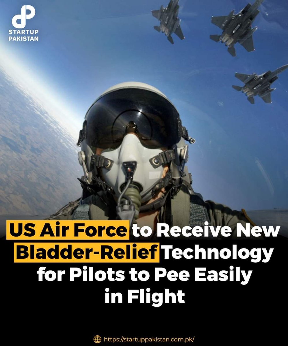 PakStartup's tweet photo. The US Air Force will soon get the Omni Gen. 3 Skydrate in-flight bladder-relief device for its pilots. Due to issues with the prior system, pilots, particularly female pilots, dehydrated themselves to avoid using it.
#USairforce #bladderrelief #technology #pilots #flight https://t.co/cp9lkyE6Tg