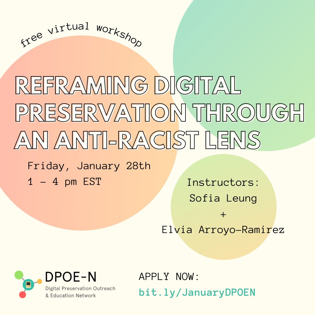 Digital Preservation Outreach & Education Network tweet media