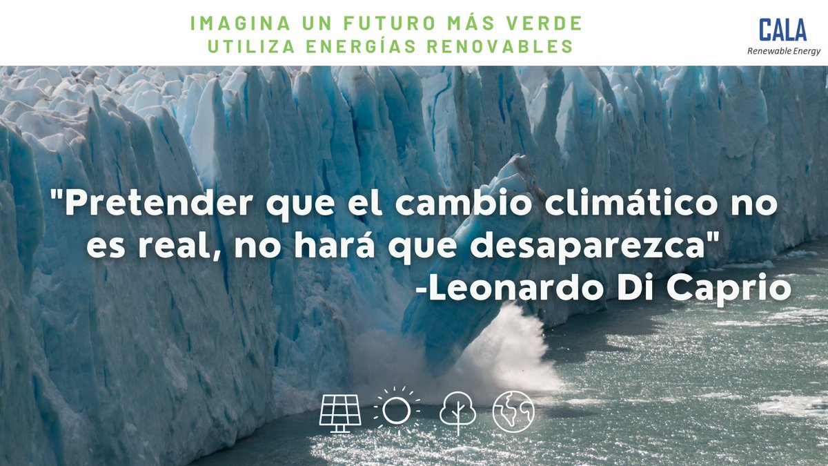 #Ecofriday
Si, el cambio climático es real. 
Hagamos pequeñas acciones diarias y adoptemos nuevos hábitos para combatirlo. 
No podemos hacer todo, pero cada acción cuenta, cada día. ♻😃☀
#medioambiente #calarenewablenergy #energíasrenovables #cambioclimático #planetaverde