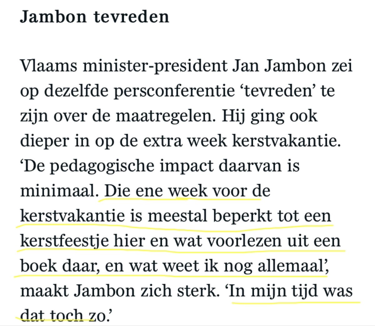 StijnDePaepe's tweet photo. Dat #Jambon behalve Cultuur niet ook Onderwijs in z’n portefeuille heeft… Onbegrijpelijk!! https://t.co/SEEuoXqzgE