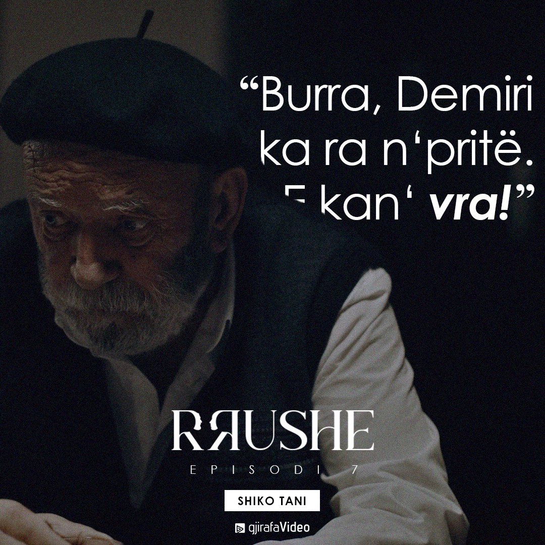 Qëndresë për liri!

Episodi 07 i Seriali "Rrushe" vetëm ONLINE në gjirafaVideo 👉🏻 gj.al/uL8YZf

#qëndresë #liri