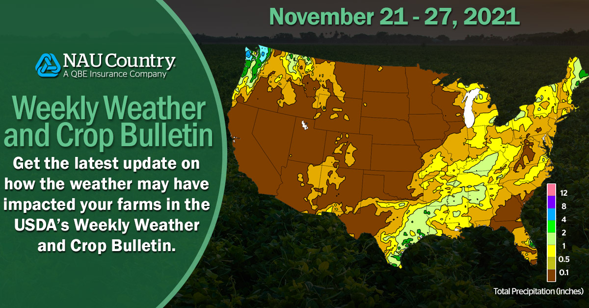 naucountry's tweet photo. How has the weather impacted your farms this past week? Check out the USDA’s Weekly Weather and Crop Bulletin. Learn more at https://t.co/EH2GNUBKt8.
#NAUCountry #USDA #Weather #CropWeather #Farmers #Ranchers #Agriculture #QBENA https://t.co/jf1pLusmJY