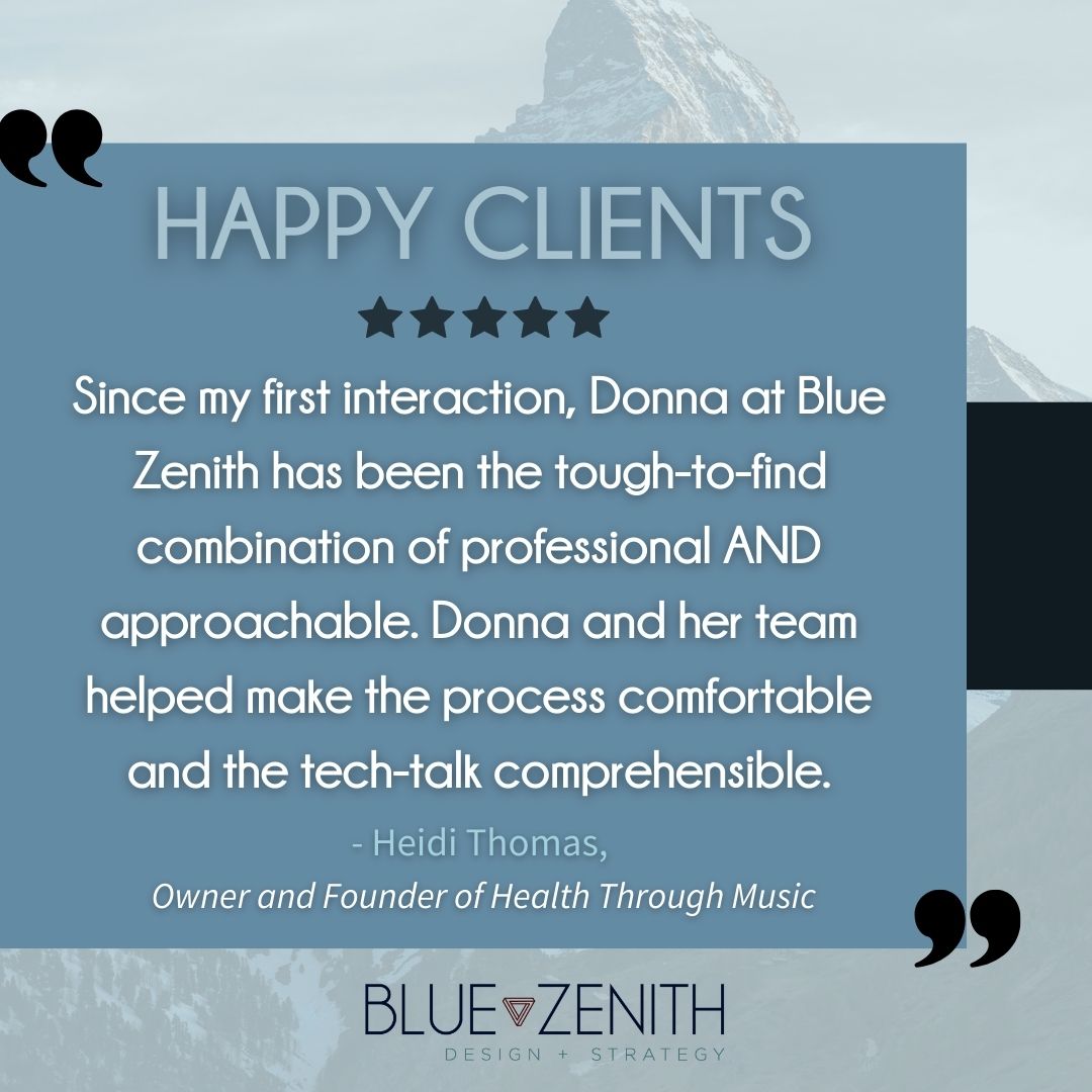 dgalassi's tweet photo. It is our mission, at Blue Zenith, to provide sustainable technology solutions. It's clients like Heidi who constantly remind us why we do what we do!

"Since my first interaction, Donna at Blue Zenith has been the tough-to-find combination of professional AND approachable." https://t.co/fotA4O5UV6