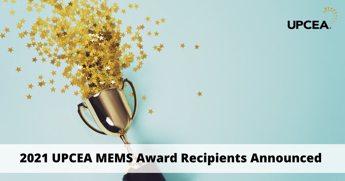 UPCEA's tweet photo. Congratulations to all of our 2021 MEMS Awards Recipients! We're proud to honor the work of 11 recipients across three award categories this year. https://t.co/8mg6KuC94L https://t.co/85XCvUUYvg