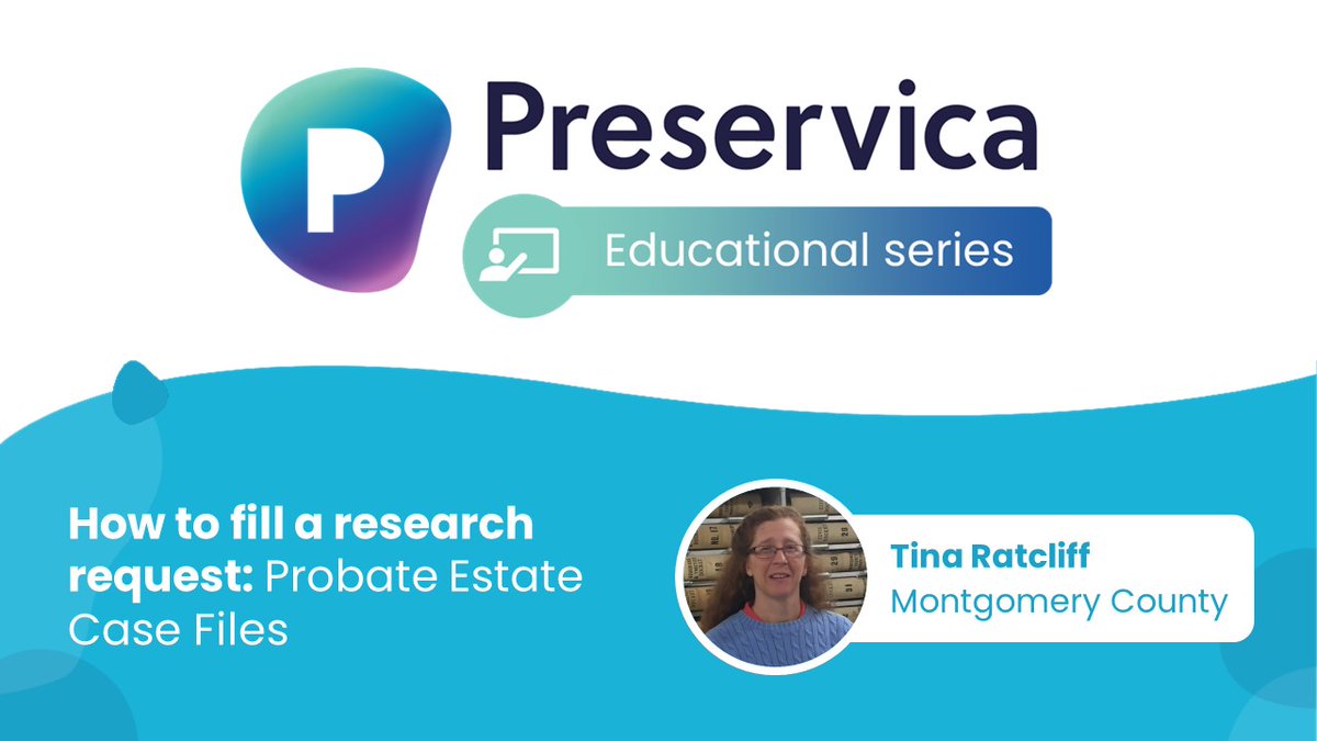 Preservica's tweet photo. This "How we do it" video is from Records &amp; Information Manager, Tina Ratcliff. Tina shares her process for using Preservica Starter to provide access to large probate estate case files with thousands of pages:  https://t.co/hDOjWw1det #Digital #eRecs #Opengov https://t.co/2XMkQH8saG