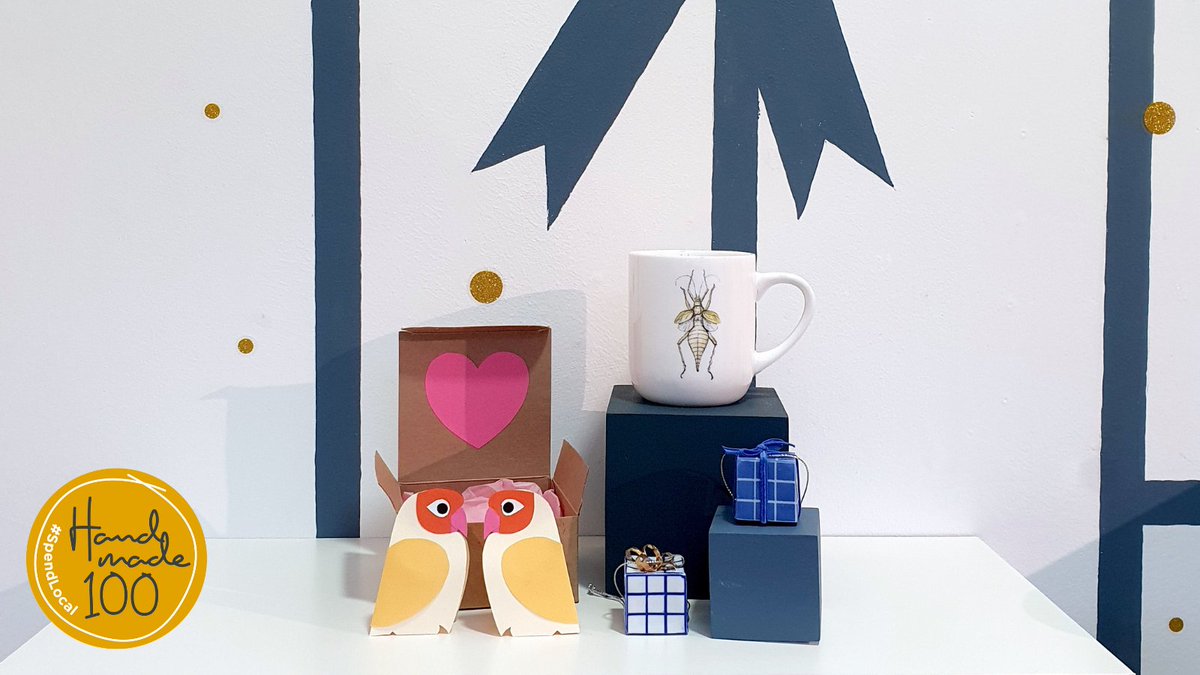 CraftNIGallery's tweet photo. It’s only 3 weeks to Christmas Eve! Our gallery elves are busy putting out plenty of deliveries of beautiful new stock.
Call down to the gallery to see our range of handmade craft. Monday - Saturday 10am - 5pm.
We are also still accepting your High Street Vouchers! #Handmade100 https://t.co/2HflDOxAvU