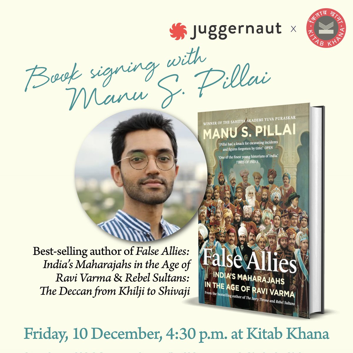 KitabKhanaBooks's tweet image. Best-selling author @UnamPillai is coming to Kitab Khana next Friday! Drop by at 4.30 p.m. and get a signed copy of your favourite Manu Pillai book.
#authormeet #meetandgreet #bestsellingauthor #kitabkhana #kitabkhanamumbai #mumbaibookstore #bookstorelife #bookstoresoninstagram