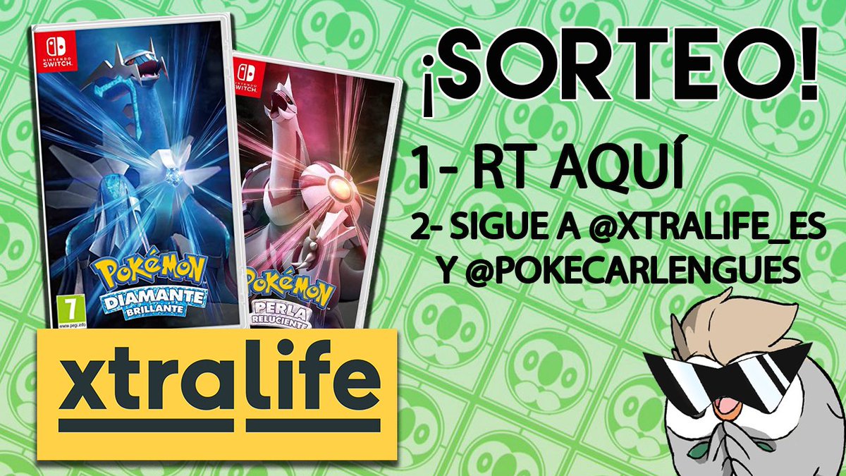 Pokecarlengues's tweet photo. ⚠️NUEVO SORTEO⚠️
 Podrás ganar una copia de PERLA RELUCIENTE O DIAMANTE BRILLANTE 👇

1️⃣ Síguenos @xtralife_es  a mi @Pokecarlengues
2⃣ Haz RT a este tweet
3⃣Comenta mencionando 2 amig@s

¡SUERTE A TODOS! https://t.co/IUlE1Ii5qS