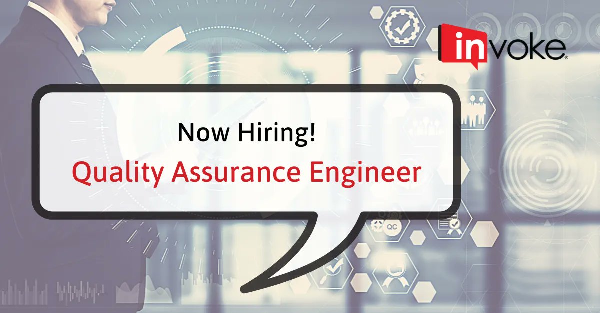 XperienceInvoke's tweet photo. We're looking for a QA Engineer to join our growing team in Boston. Read more about the role and apply here. https://t.co/BwvRzkfctg https://t.co/rbRLagkJbp