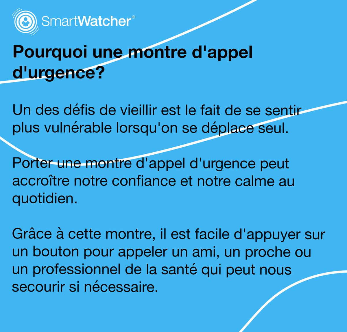 smartwatcher's tweet photo. Pour plus d'informations, consultez notre site web : https://t.co/xOgq0Gwvgc

#fiable #sos #geolocalisation #montrealarme #appeldurgence #teleassistance https://t.co/e3memk1xQE