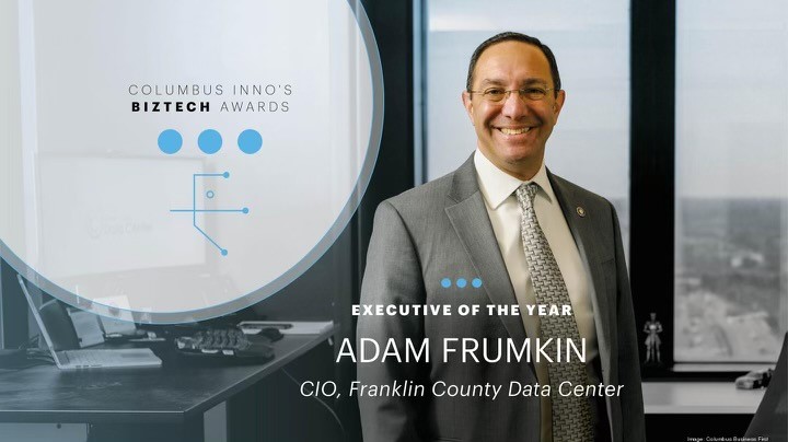 PTI (@public_tech) on Twitter photo Congratulations to CompTIA-PTI's <a href="/AdamFrumkin1/">Adam Frumkin</a> for being named Executive of the Year at the <a href="/columbusbiz1st/">Columbus Business First</a> BizTech Awards. Adam serves as Chair of our City/County Tech Leader Forum and this is a well deserved win! Congratulations to CompTIA-PTI's <a href="/AdamFrumkin1/">Adam Frumkin</a> for being named Executive of the Year at the <a href="/columbusbiz1st/">Columbus Business First</a> BizTech Awards. Adam serves as Chair of our City/County Tech Leader Forum and this is a well deserved win!