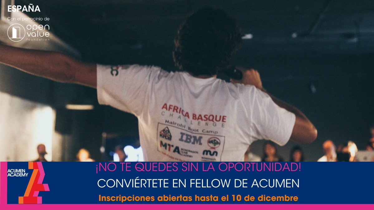 OpenValueFound's tweet photo. 💥 ¡Solo queda una semana!
Quedan muy pocos días para que se termine el plazo de #inscripción y para encontrar a los #HeroesInvisibles de la Tercera Cohorte del #ProgramadeFellowsdeAcumen
👉¡No te quedes sin la oportunidad!
¡Inscríbete! https://t.co/6gQMUuno3e https://t.co/fS63ixoy4S