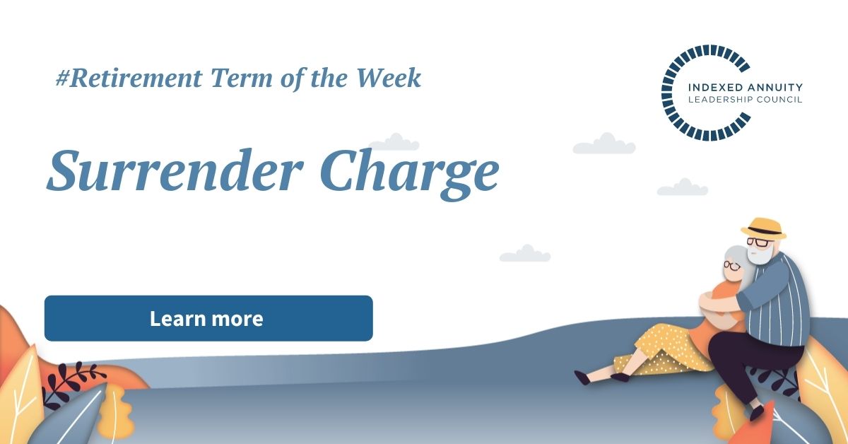 Trying to stay up to date with your #retirement terminology? Today’s retirement term of the week is surrender charge | A sales charge you have to pay if you sell or withdraw money from an #annuity during the surrender period. Learn more here: bit.ly/2GSvLH2