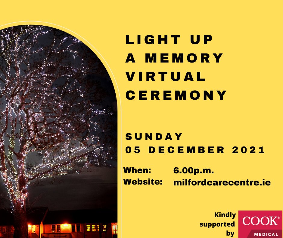 MilfordLmkCC's tweet photo. Join us for our virtual Light up a Memory ceremony on Sunday at 6.00p.m.  Visit https://t.co/cmjfIPerIj  or our FB page. To sponsor a light in memory of a loved one visit https://t.co/UQQrRcUZnr
#LightUpAMemory #MilfordCareCentre #Memories #ChristmasMemories #MilfordHospice https://t.co/7FqE4MW8sJ