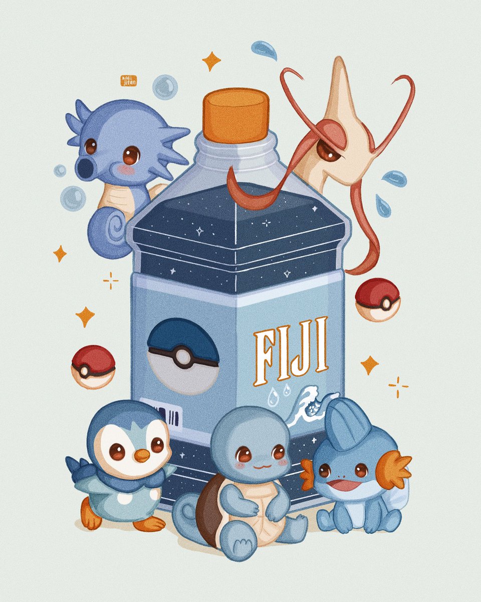 kalijifan's tweet photo. #pokemon fan art! water type 💧 💧 💧 https://t.co/yPb3IcPeF6