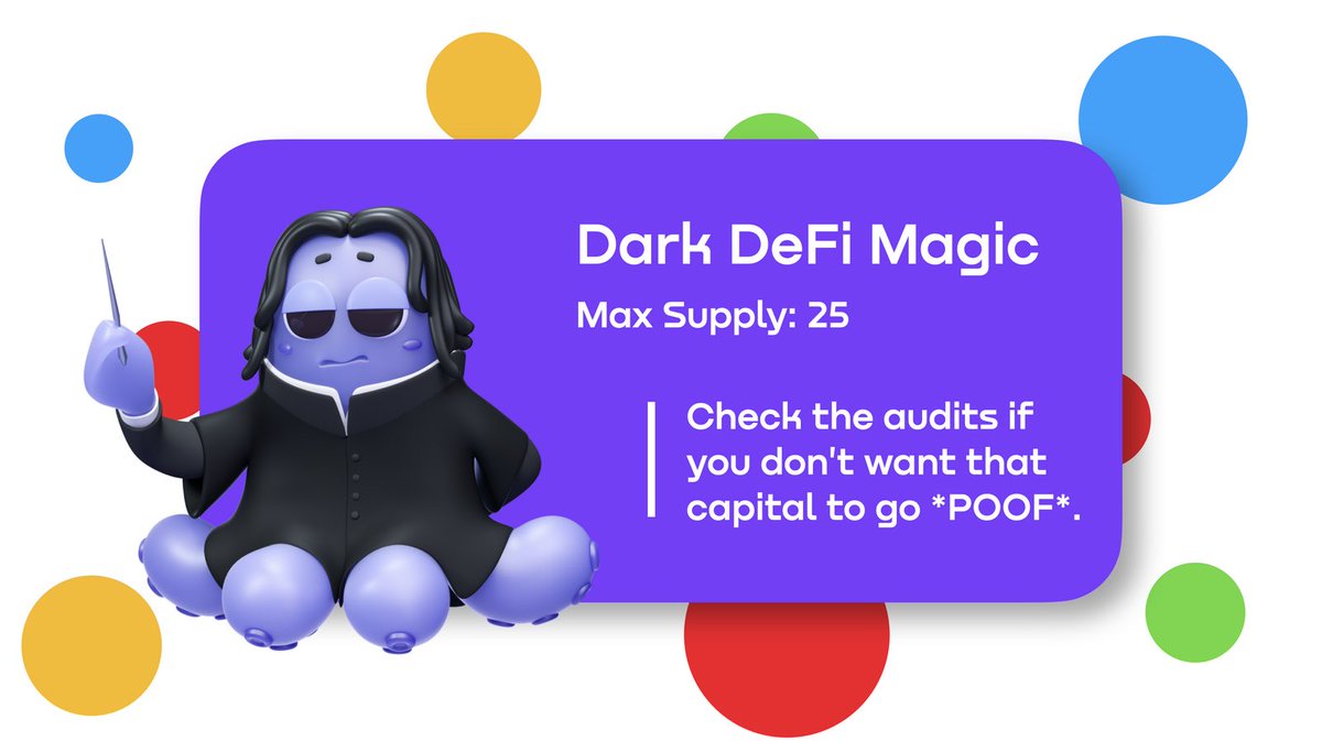 #NFT HUNT ALERT ☢️ 

Be curious and claim the 1/25 Dark DeFi Magic NFT.

Hint: perhaps, something was changed in the docs 🤭