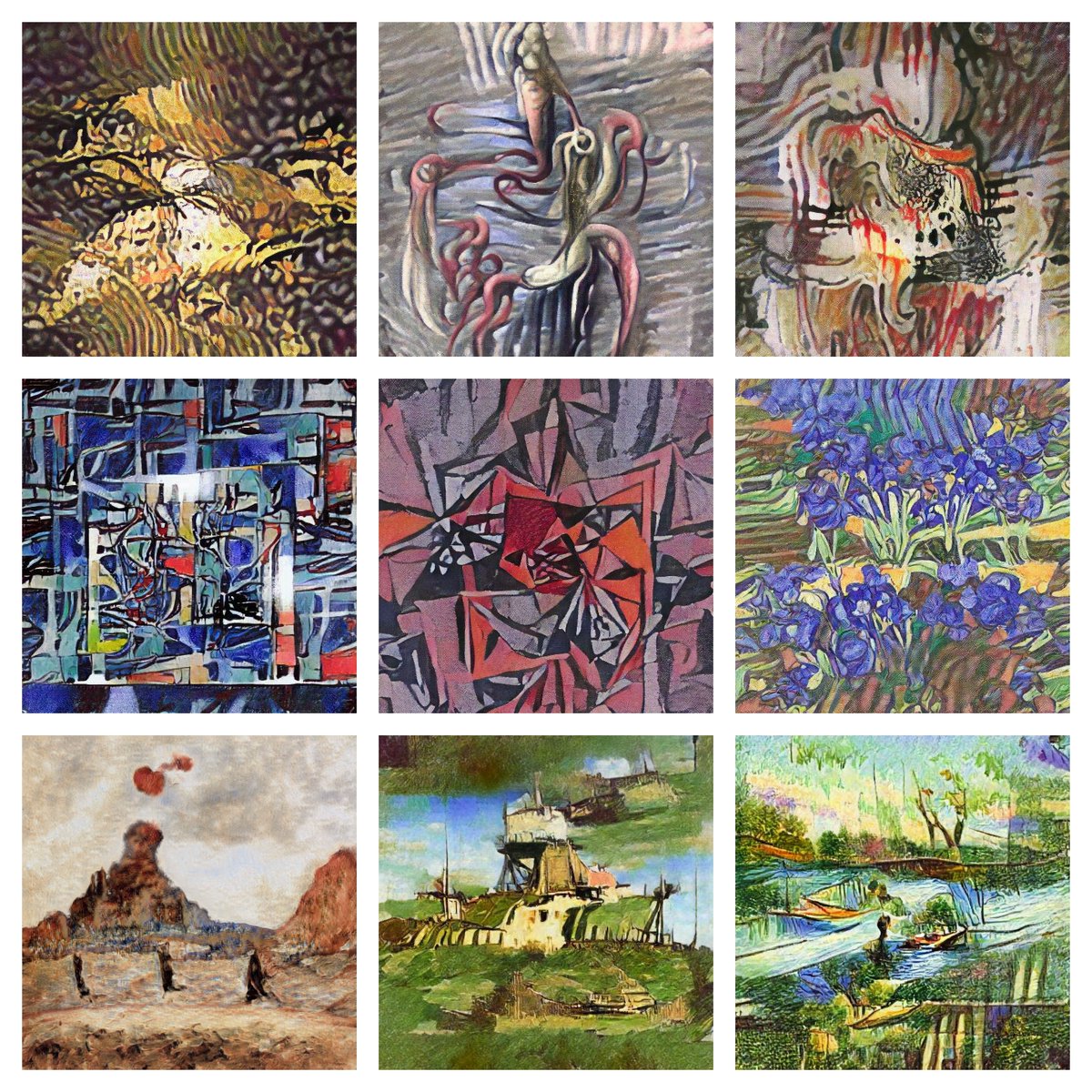We've mixed different styles such as expressionism (including abstract expressionism) and impressionism, and some other to give a different touch to the pieces
Continuum coll. 🎨🎨
#Solana #SolanaNFTs