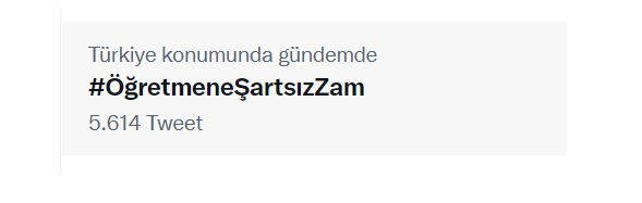 ogretmenlersyfs's tweet photo. Ve Türkiye gündemindeyiz. 😊 
Devam edelim arkadaşlar👇 

#ÖğretmeneŞartsızZam https://t.co/BtpxvTYD6C