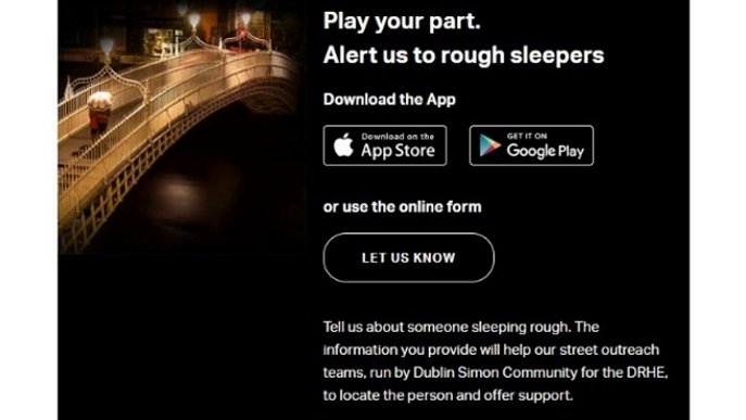 HomelessDublin's tweet image. Please continue to alert #DublinOutreach teams if you see anyone sleeping rough. We respond to all alerts &amp;amp; your can help us provide vital support to anyone sleeping rough. Please use our Dublin Rough Sleeper Alerts App. or Tel: 01-8720185 The team is out from 7am to 1am everyday