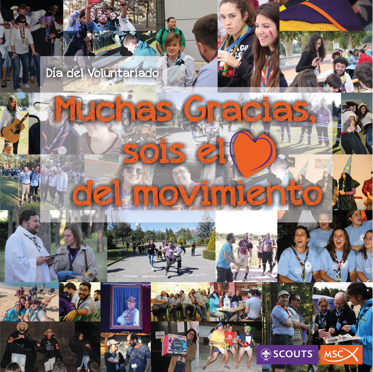 ⚜Dar sin esperar recibir nada a cambio.
⚜Entregar generosamente tu tiempo a los demás.
⚜Ser comprometido con tu entorno social y ambiental. 

Estas son solo algunas de las cualidades que tiene el voluntariado de #ScoutsMSC.

#DiaDelVoluntariado