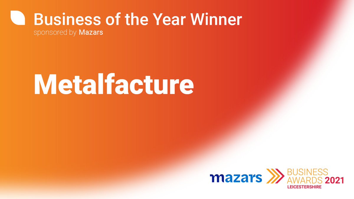 Chamber Newsroom (@emchambernews) on Twitter photo A huge congratulations to <a href="/Metalfacture/">Metalfacture</a>, who is our Leicestershire Business of the Year for 2021! 👏 🎉
Many thanks to our headline sponsor @Mazars_UK who has supported our awards for several years. 👏 #chambercelebration A huge congratulations to <a href="/Metalfacture/">Metalfacture</a>, who is our Leicestershire Business of the Year for 2021! 👏 🎉
Many thanks to our headline sponsor @Mazars_UK who has supported our awards for several years. 👏 #chambercelebration
