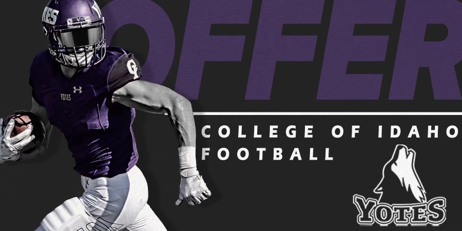 Kennedy_McGill1's tweet photo. After a great conversation with @coachB_Taylor I’m excited to have received another offer from @YotesFootball!

@Coach_Leon_IV @CoachJewell @BrokerKennedy @coachtmyers @NorthCreekFB @QBHitList @BrandonHuffman https://t.co/OeOXiUlbXw