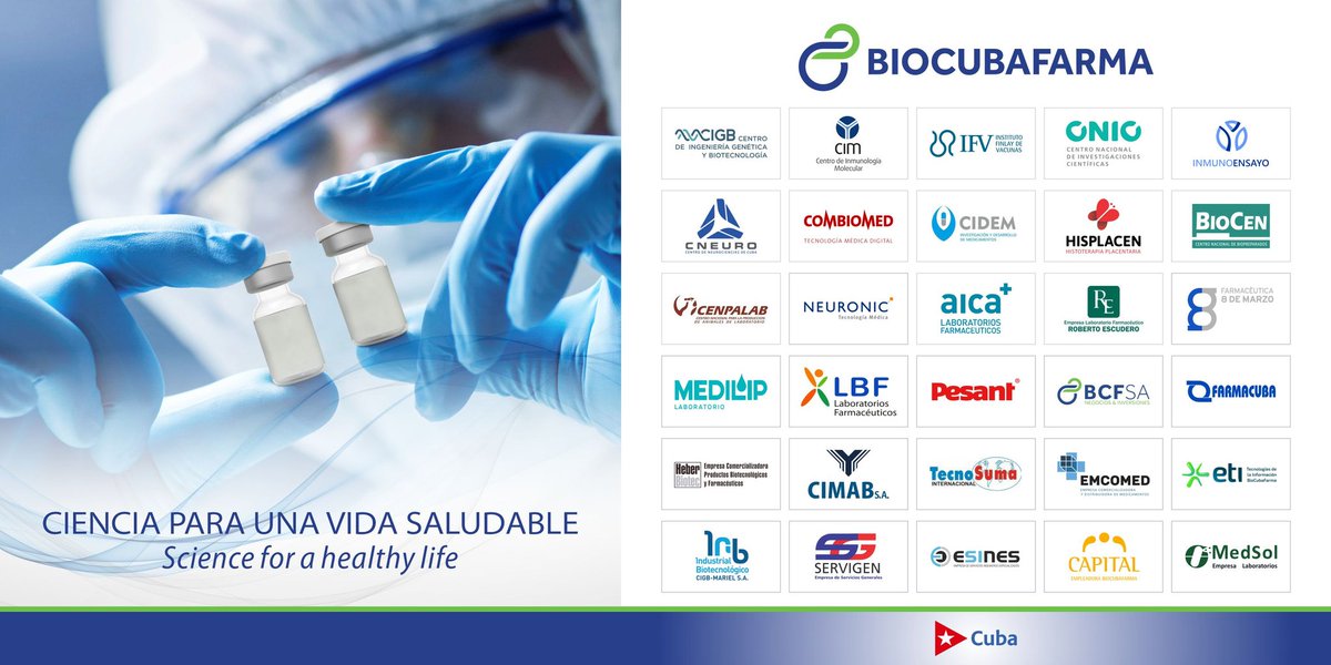 Reciba el colectivo de <a href="/BioCubaFarma/">BioCubaFarma</a> felicitaciones en su #Aniversario 9 y nuestro reconocimiento por el alto nivel de consagración y compromiso en el enfrentamiento a la #COVID19, demostrando la valía de la #CienciaCubana. #CubaPorLaSalud <a href="/DiazCanelB/">Miguel Díaz-Canel Bermúdez</a> @EdMartBCF <a href="/japortalmiranda/">José Angel Portal Miranda</a>