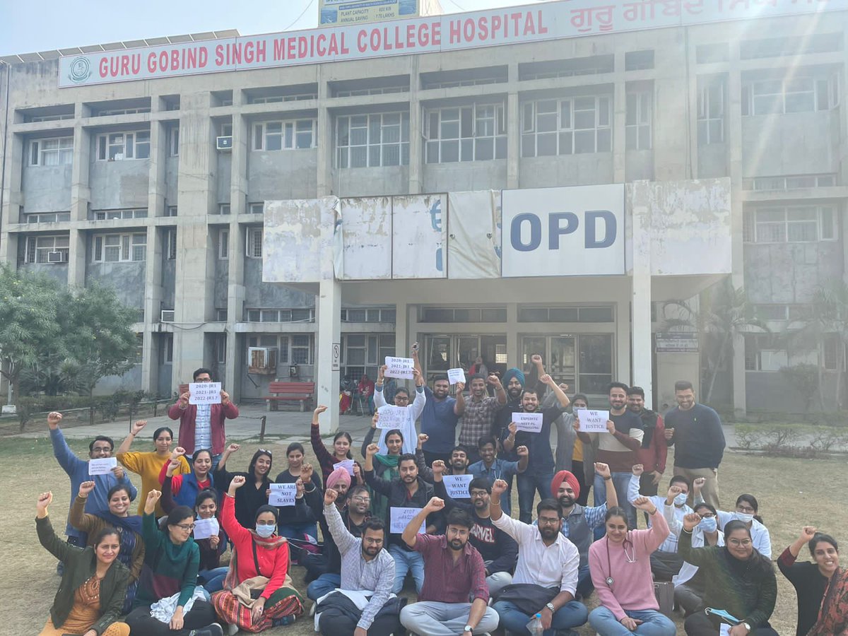 Resident Doctor Association Punjab GGSMCH FDK tweet media