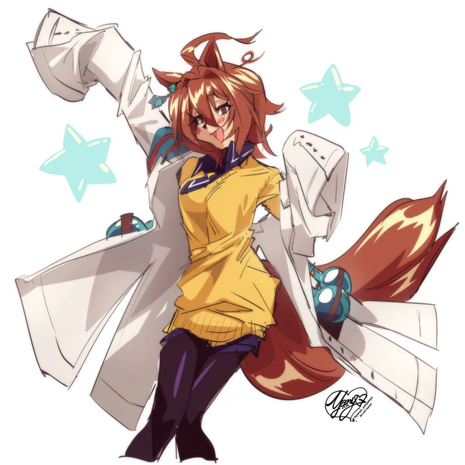 アグネスタキオンらくがきしましたわ #ウマ娘 