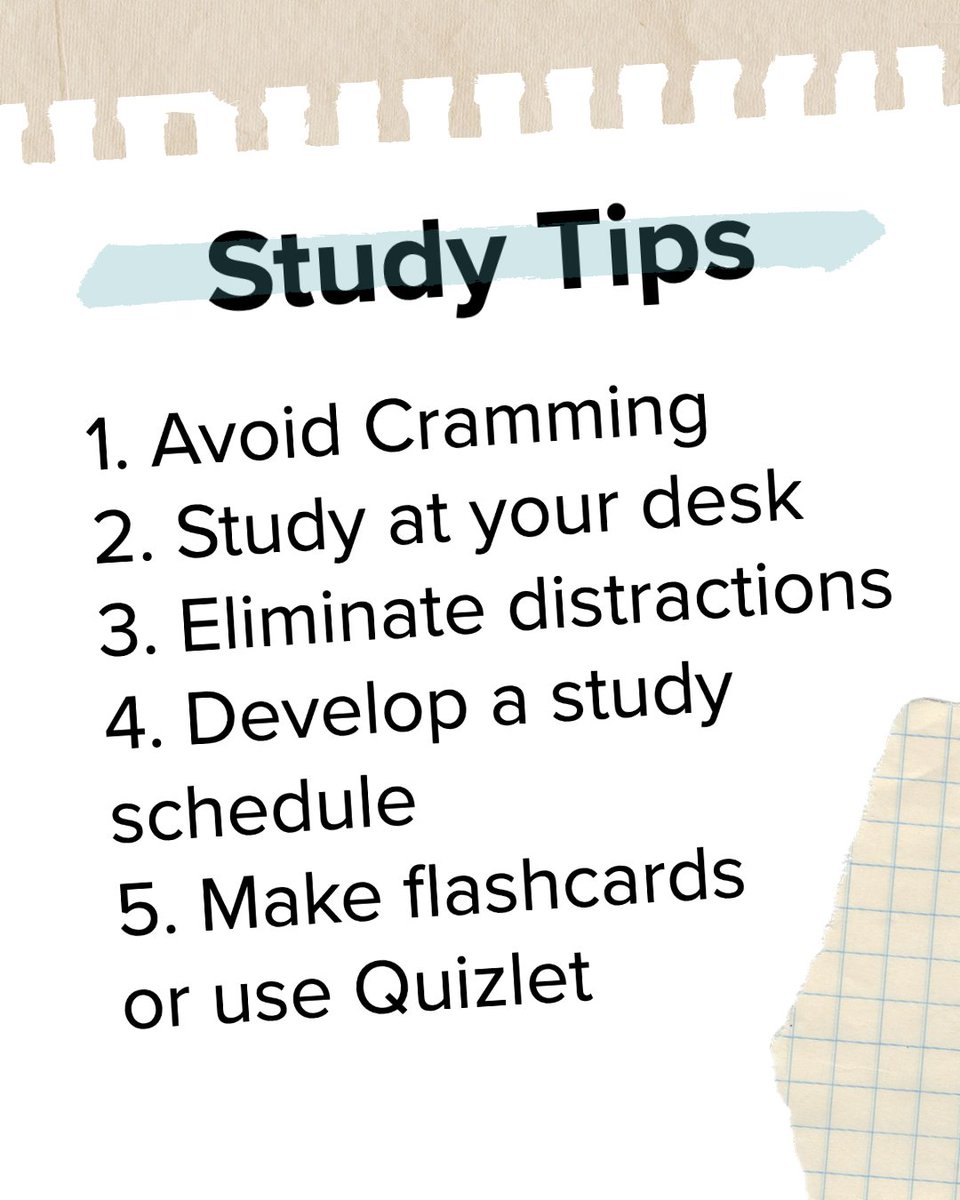 UMStudyUSA's tweet photo. The end of the semester is near! Here are 5 study tips to help you through the final stretch ✏️ 
#UMStudyUSA #StudyUSA #UMOutreach https://t.co/xMkUlqQ5Fa