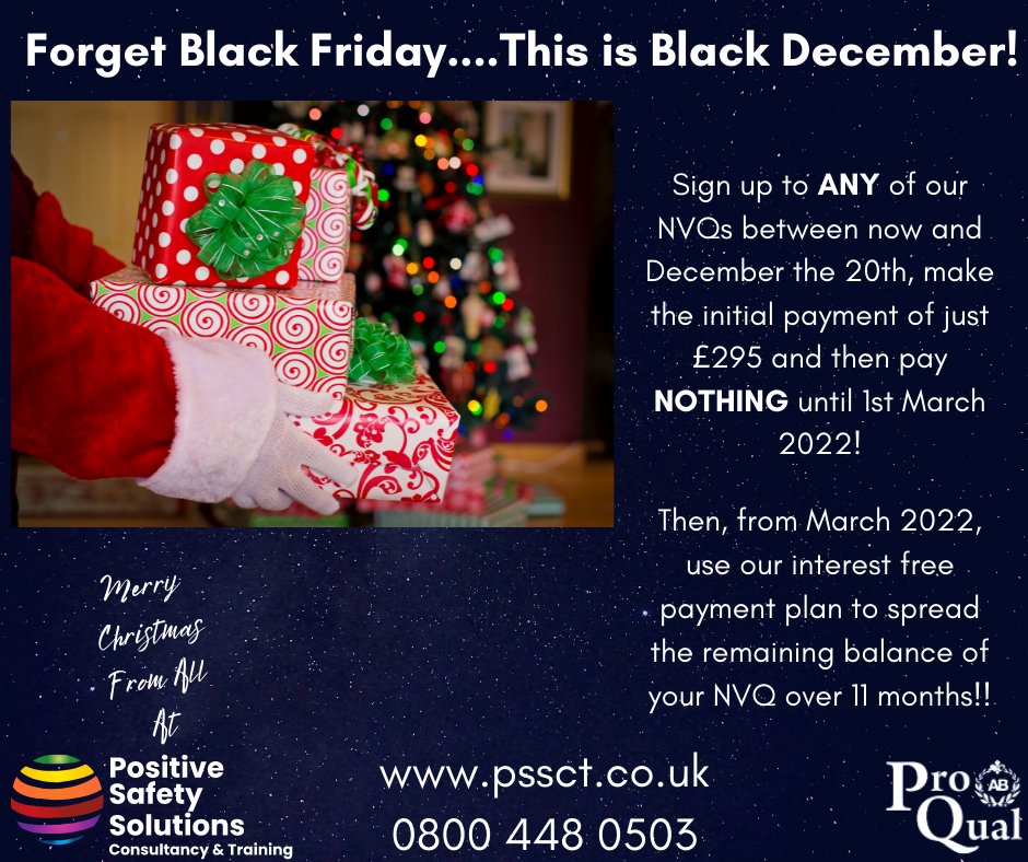 Its the most wonderful time of the year!!

And there is no better way to end 2021 and begin 2022 than by boosting your career prospects 
This year, we have decided to run our "Black December" campaign until the 20th December 2021