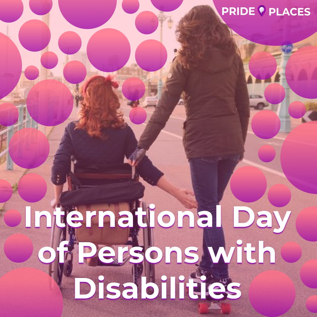 prideplacesHQ's tweet photo. Today and everyday we commemorate the significance of removing obstacles for all persons living with disabilities, both visible and invisible.

#disabilities #internationaldisabilityday #lgbt #lgbtq #lgbtqia #pride #restaurant #visibility  #gay #bisexual #transgender #lesbian https://t.co/lRUr0dxLWG