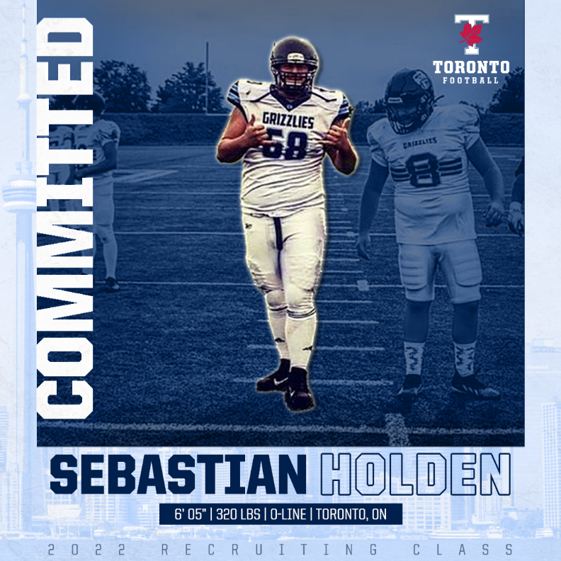 Varsity Blues Football (@uoftbluesfb) on Twitter photo We are very excited to announce the commitment of the newest Varsity Blue to our family OL Sebastian Holden. Sebastian will be joining us from the <a href="/gtagrizzlies/">GTA GRIZZLIES</a> of the CJFL. Welcome to the family!
#BLEEDBLUE #WeAreTO #BuiltInToronto <a href="/Varsity_Blues/">U of T Varsity Blues</a> We are very excited to announce the commitment of the newest Varsity Blue to our family OL Sebastian Holden. Sebastian will be joining us from the <a href="/gtagrizzlies/">GTA GRIZZLIES</a> of the CJFL. Welcome to the family!
#BLEEDBLUE #WeAreTO #BuiltInToronto <a href="/Varsity_Blues/">U of T Varsity Blues</a>
