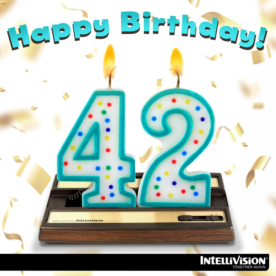Intellivision Entertainment (@intellivision) on Twitter photo 42 years old today! The original Intellivision was released on December 3, 1979.  Happy Birthday to an old friend!!  โค ๐ ๐ 42 years old today! The original Intellivision was released on December 3, 1979.  Happy Birthday to an old friend!!  โค ๐ ๐