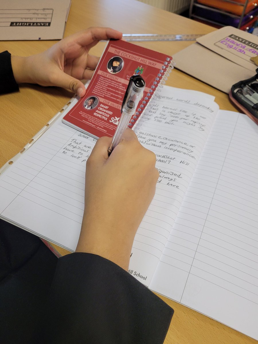 LauraL_CHS's tweet photo. Year 7 today explored how language choices can cause conflict if used incorrectly, then we explored the influence of positive language choices used in our school vision. @CockshutHillSch #NothingButTheBest #Language #HistoryOfLanguage @CockshutEnglish https://t.co/2ZppYra7CF